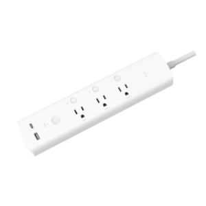 Smart Plug Power Strip with 3 Individually Controlled Outlets and 2 USB Ports (1 USB-A and 1 USB-C), Works with Alexa & Google Home